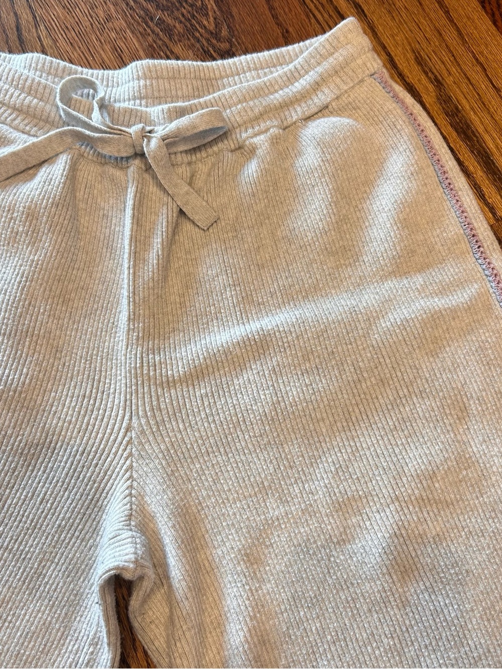 Cozy Ribbed Knit sweater sweatpants. Cropped lounge comfy